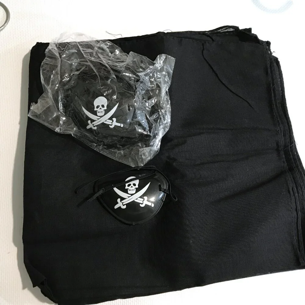 Kids Pirate Themed Party Favors for 6, 12 Piece Eye Patch Head Bands